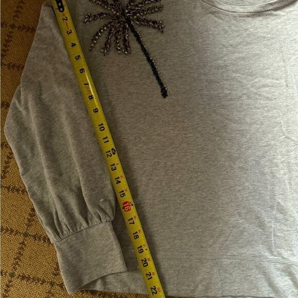 Lilly Pulitzer crewneck sweatshirt with crystal embellished palm trees NWOT XL - Picture 4 of 9